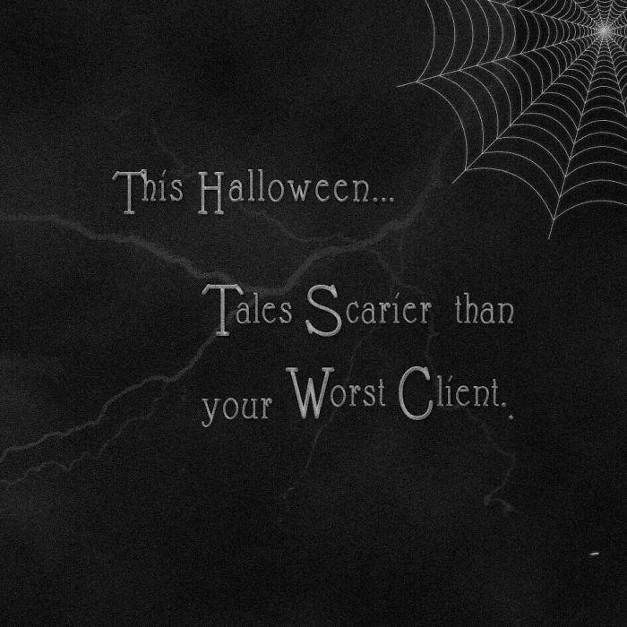 Brand Design Agency Illustrates Client Feedback As Classic Horror Movie Posters (9 Pics) Brand Design Agency Illustrates Client Feedback As Classic Horror Movie Posters (9 Pics)