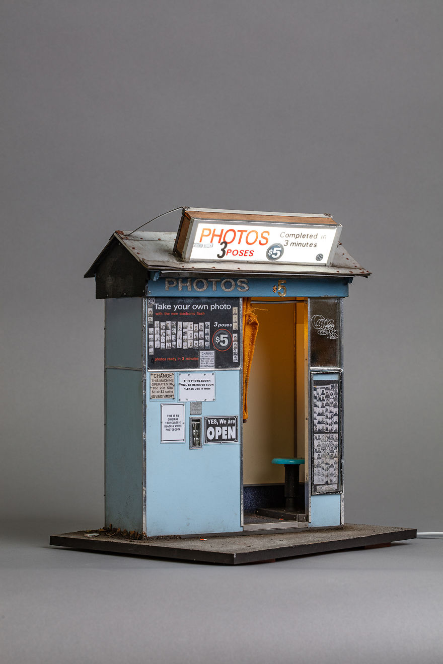 I Created A Miniature Photobooth Then Photographed It Using The Real One! I Created A Miniature Photobooth Then Photographed It Using The Real One!