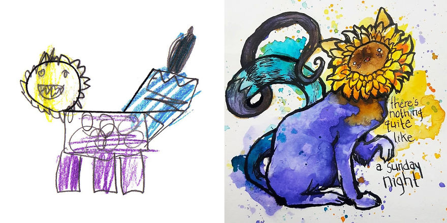Artists From Around The World Have Drawn Hundreds Of Monsters Based On My Kids' Designs