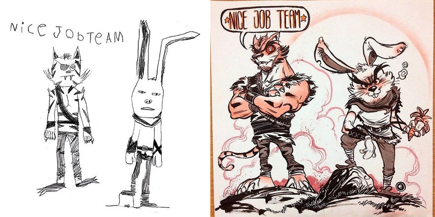 Artists From Around The World Have Drawn Hundreds Of Monsters Based On My Kids' Designs