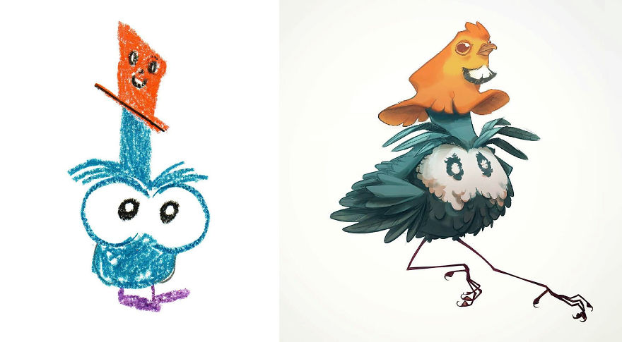 Artists From Around The World Have Drawn Hundreds Of Monsters Based On My Kids' Designs