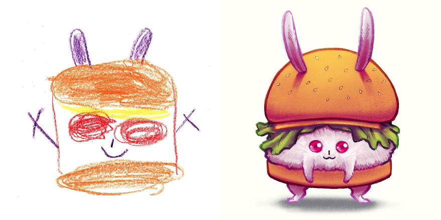 Artists From Around The World Have Drawn Hundreds Of Monsters Based On My Kids' Designs