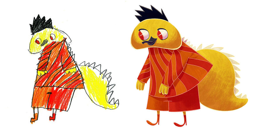 Artists From Around The World Have Drawn Hundreds Of Monsters Based On My Kids' Designs