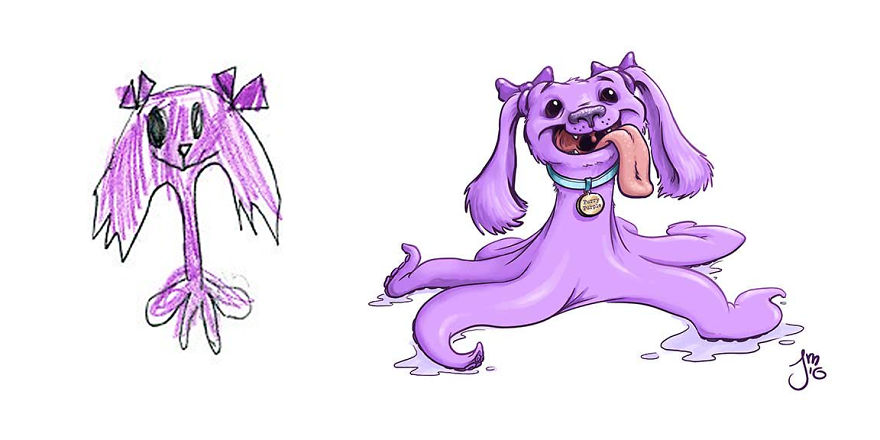 Artists From Around The World Have Drawn Hundreds Of Monsters Based On My Kids' Designs