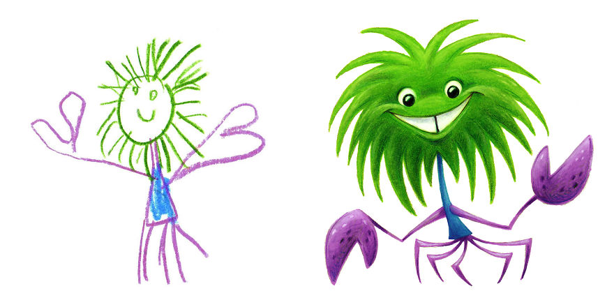 Artists From Around The World Have Drawn Hundreds Of Monsters Based On My Kids' Designs