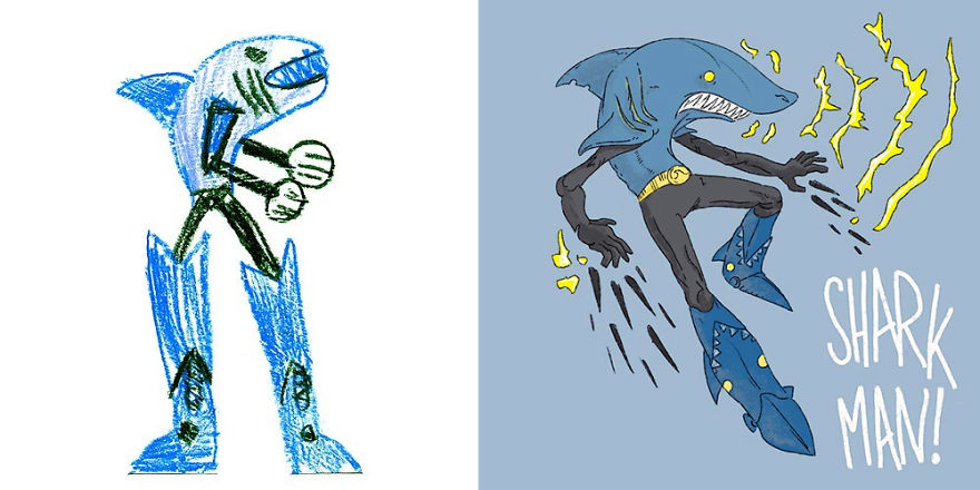 Artists From Around The World Have Drawn Hundreds Of Monsters Based On My Kids' Designs