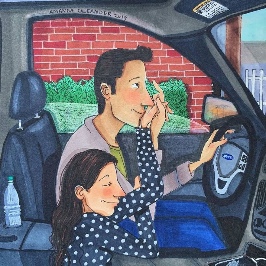 Artist Shows How Passionate Couples Behave When Nobody Sees Them (New Pics)