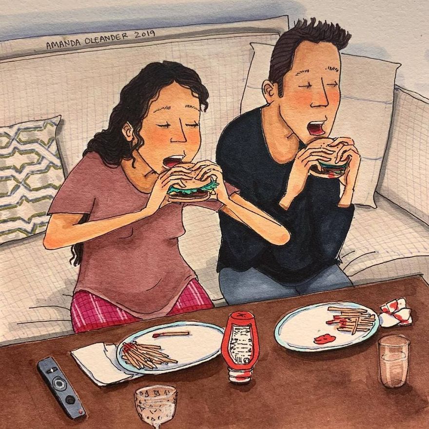 Artist Shows How Passionate Couples Behave When Nobody Sees Them (New Pics)