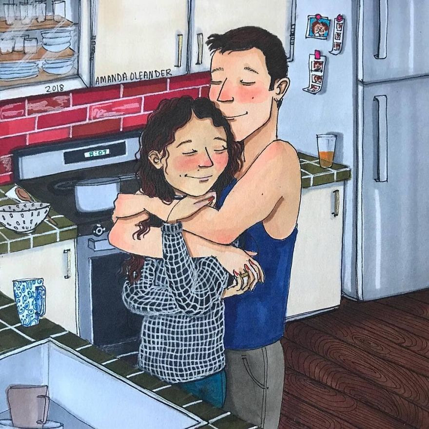 Artist Shows How Passionate Couples Behave When Nobody Sees Them (New Pics)