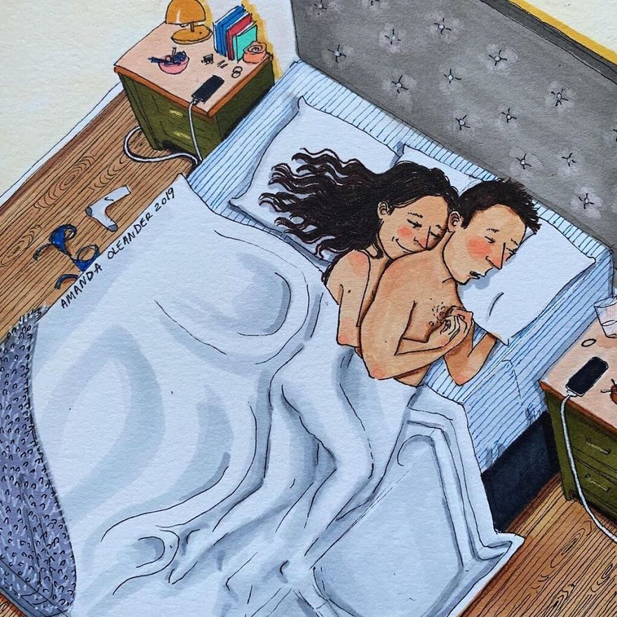 Artist Shows How Passionate Couples Behave When Nobody Sees Them (New Pics)