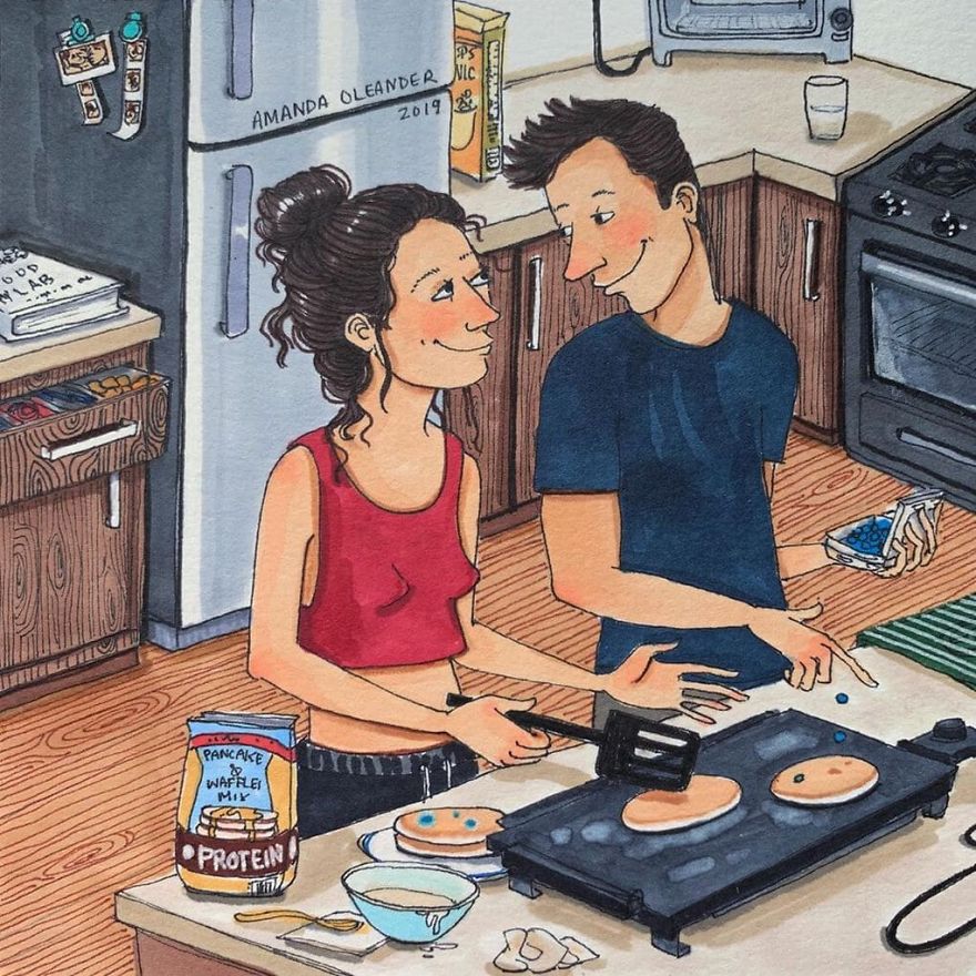 Artist Shows How Passionate Couples Behave When Nobody Sees Them (New Pics)