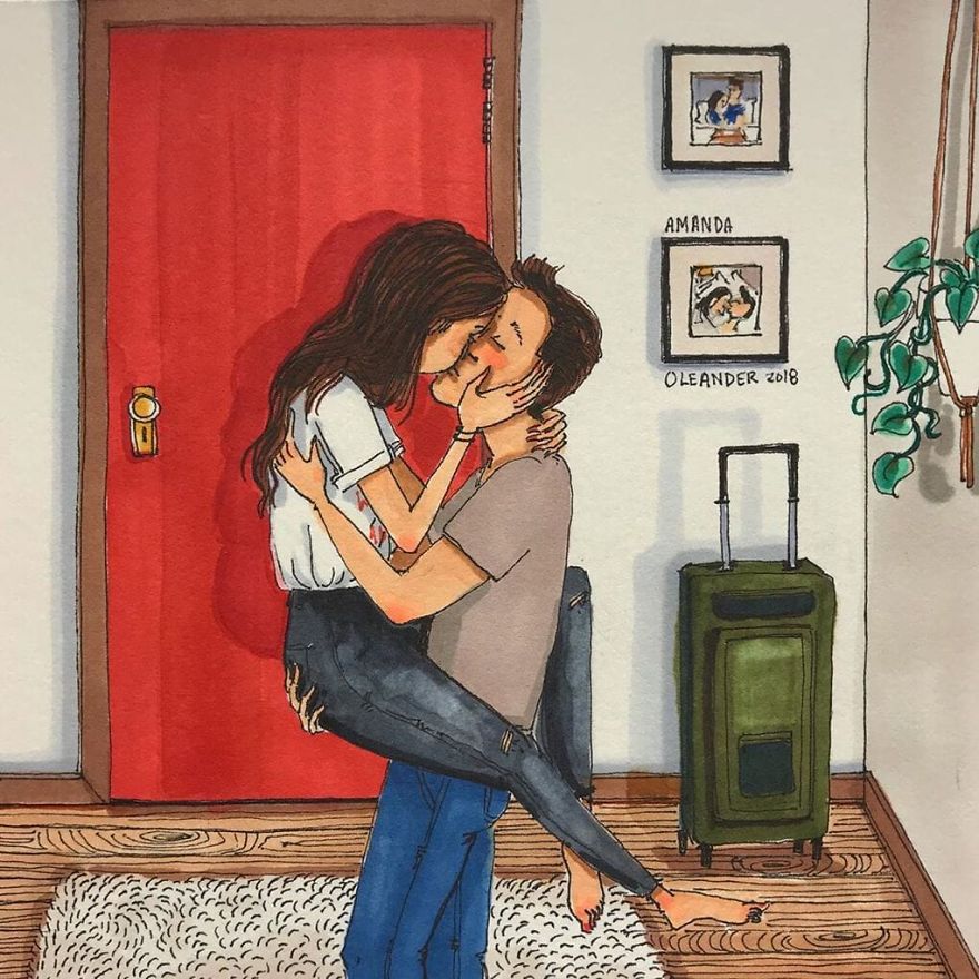 Artist Shows How Passionate Couples Behave When Nobody Sees Them (New Pics)