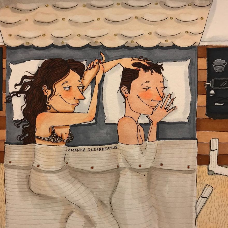 Artist Shows How Passionate Couples Behave When Nobody Sees Them (New Pics)