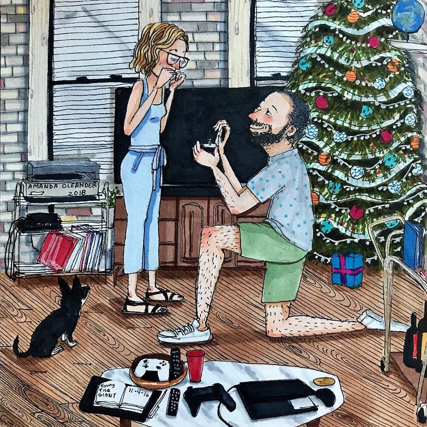 Artist Shows How Passionate Couples Behave When Nobody Sees Them (New Pics)