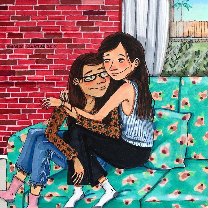 Artist Shows How Passionate Couples Behave When Nobody Sees Them (New Pics)