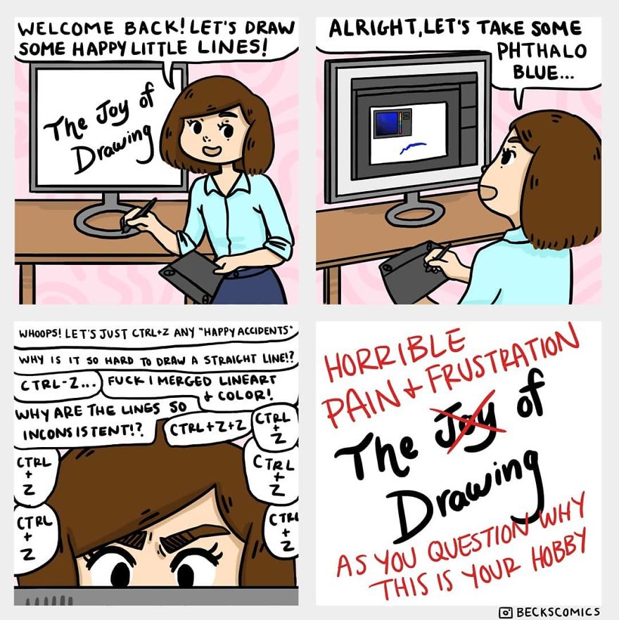Becks Comics Is Living Her Dream Of Making A Webcomic, Even If It's Not Perfect (17 Comics)
