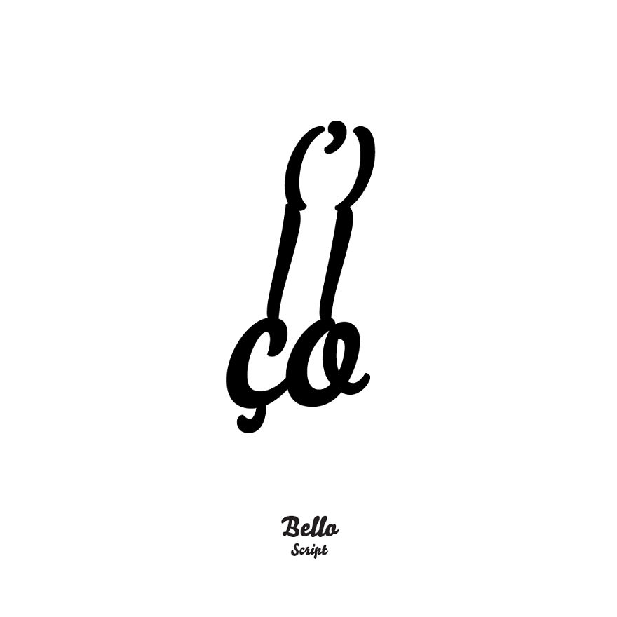 Dick Types - I Chose 100 Fonts And Made Illustrations Of Dicks, Only Using Text Characters