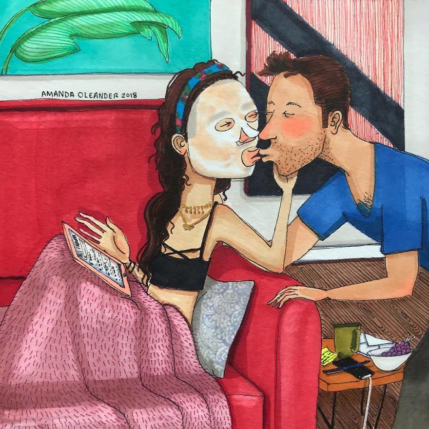 Artist Shows How Passionate Couples Behave When Nobody Sees Them (New Pics)