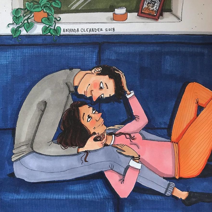 Artist Shows How Passionate Couples Behave When Nobody Sees Them (New Pics)