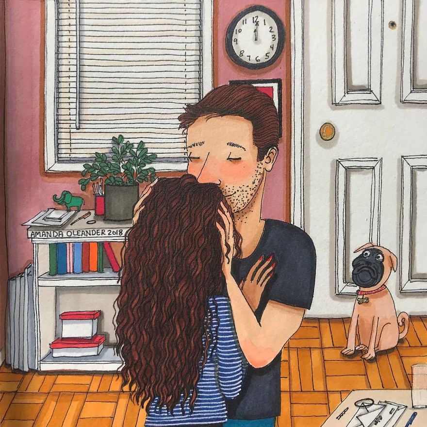 Artist Shows How Passionate Couples Behave When Nobody Sees Them (New Pics)