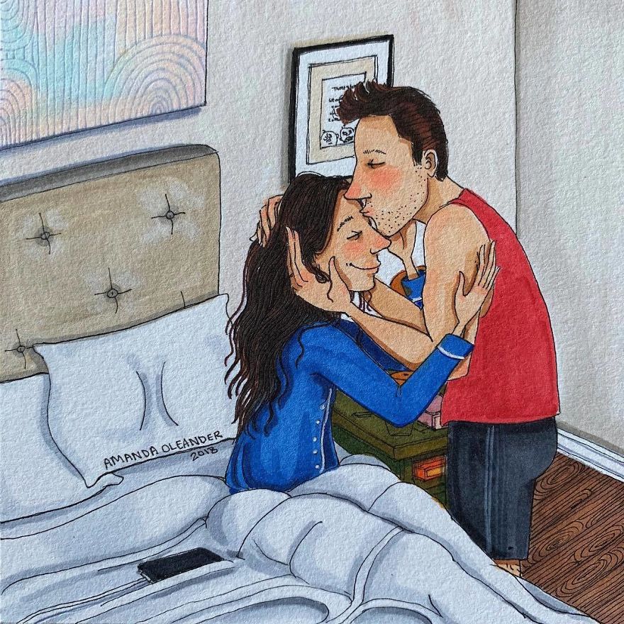 Artist Shows How Passionate Couples Behave When Nobody Sees Them (New Pics)