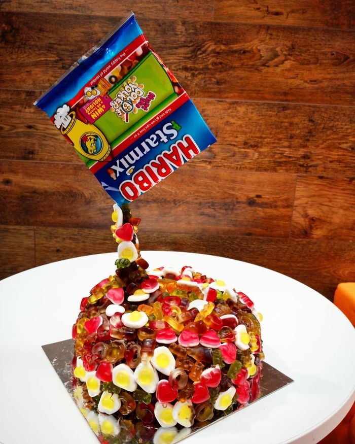 Haribo And Chocolate Birthday Cake
