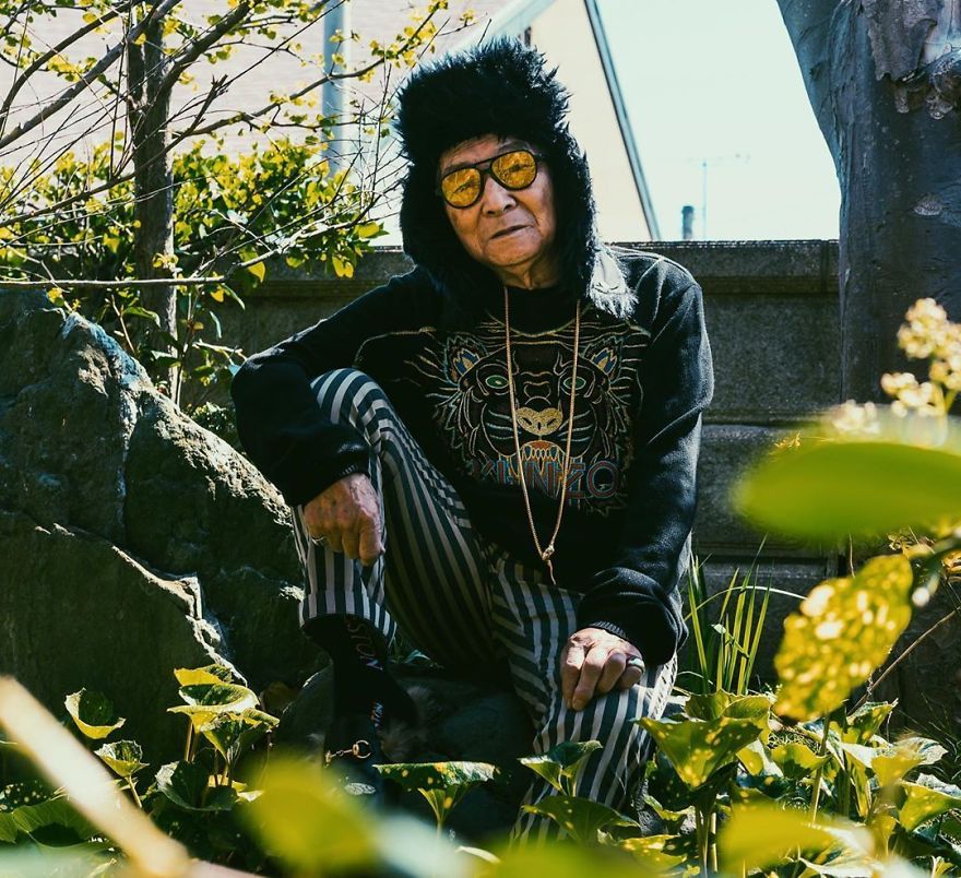 84-Year-Old Grandpa Teams Up With His Grandson To Create Fashionable Photoshoots That Stun 32k Followers On Instagram