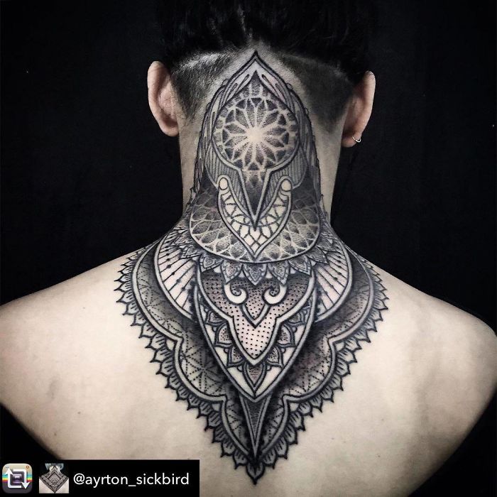 Neck Tattoo