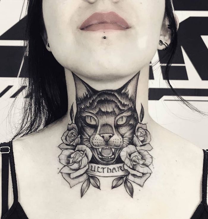 Neck Tattoo