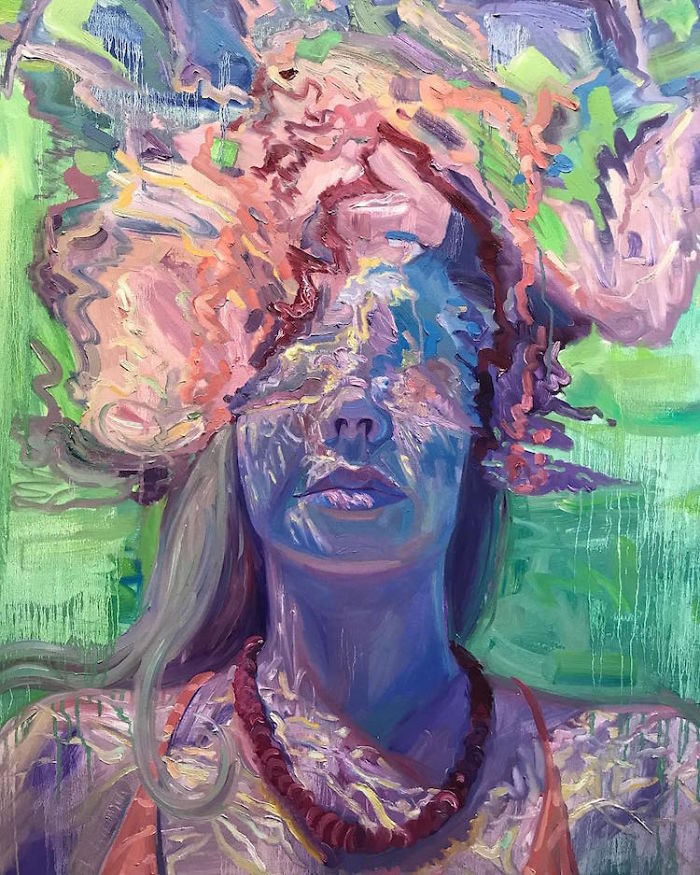 Californian Artist Isabel Emrich Paints Dazzling Depictions Of Women Submerged Underwater 🌊