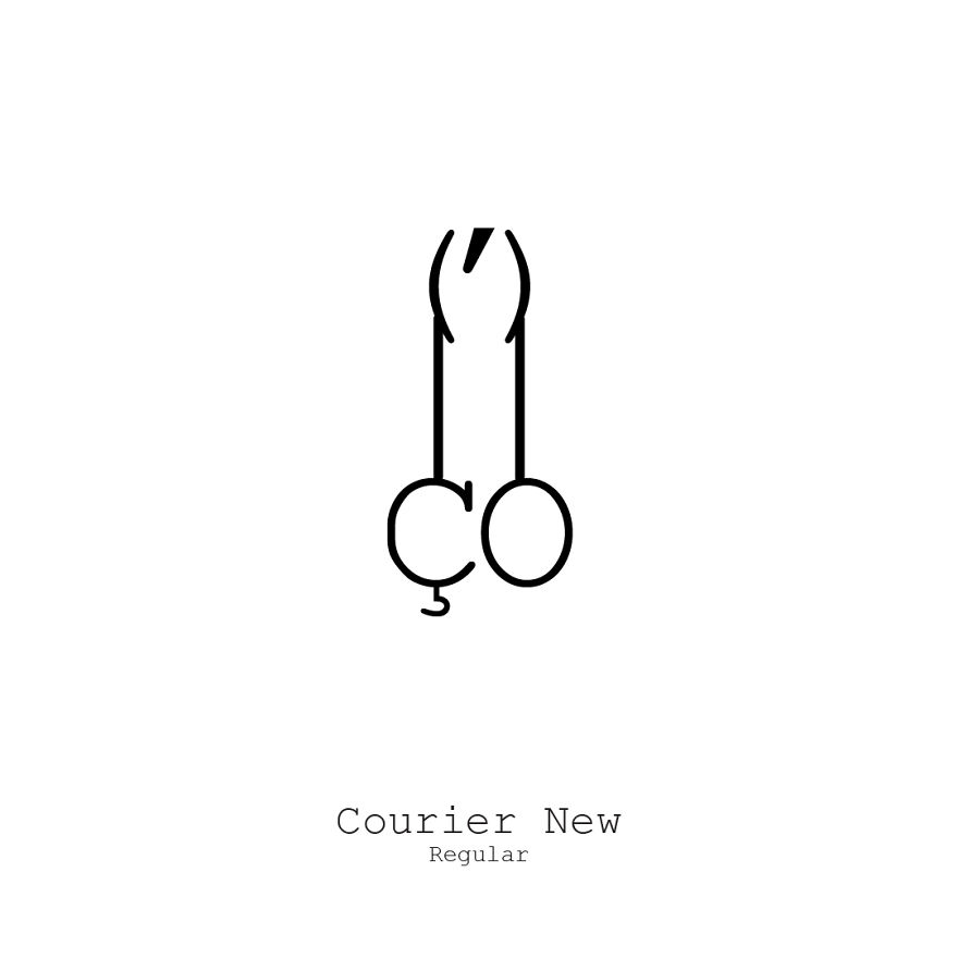 Dick Types - I Chose 100 Fonts And Made Illustrations Of Dicks, Only Using Text Characters