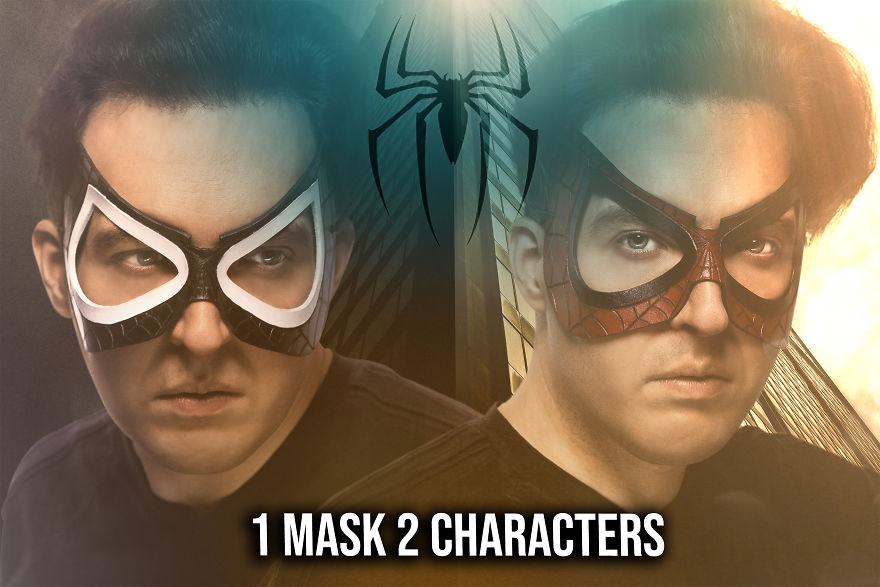 I Made A Simple Spider Man Mask To Wear At Comic Conventions For My Husband. I Made A Simple Spider Man Mask To Wear At Comic Conventions For My Husband.