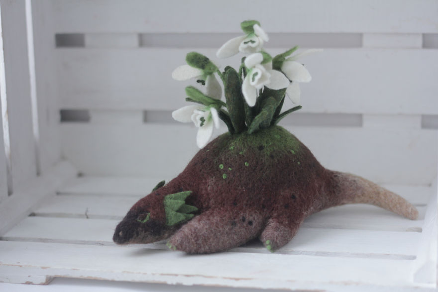 New Dragons And Fairy Creatures That I Felted This Year