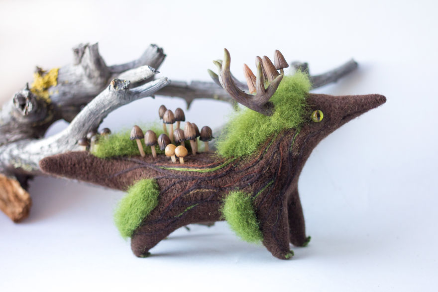 New Dragons And Fairy Creatures That I Felted This Year