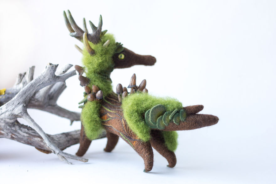 New Dragons And Fairy Creatures That I Felted This Year