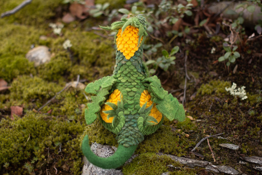 New Dragons And Fairy Creatures That I Felted This Year