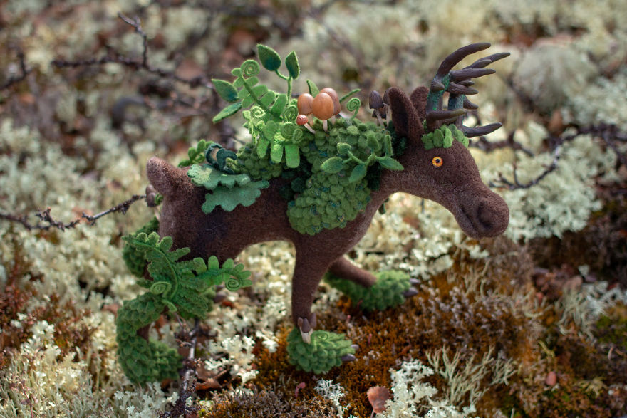 New Dragons And Fairy Creatures That I Felted This Year