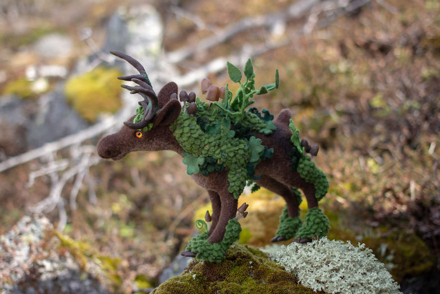 New Dragons And Fairy Creatures That I Felted This Year