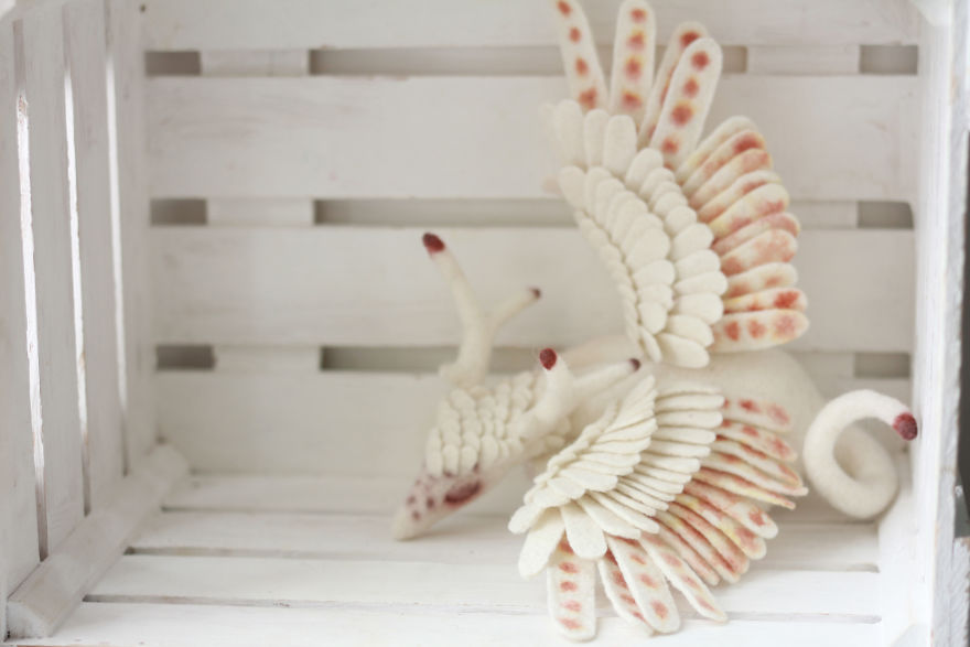 New Dragons And Fairy Creatures That I Felted This Year New Dragons And Fairy Creatures That I Felted This Year