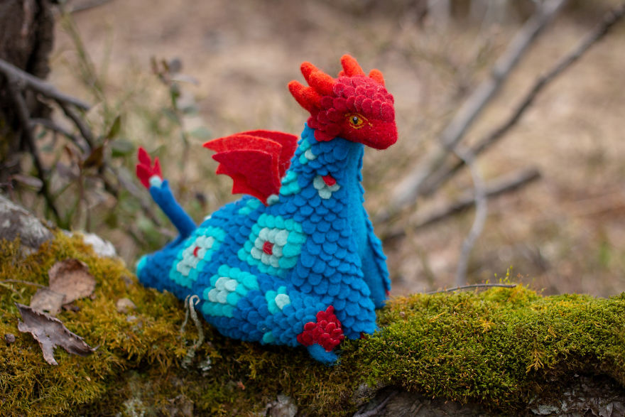 New Dragons And Fairy Creatures That I Felted This Year New Dragons And Fairy Creatures That I Felted This Year