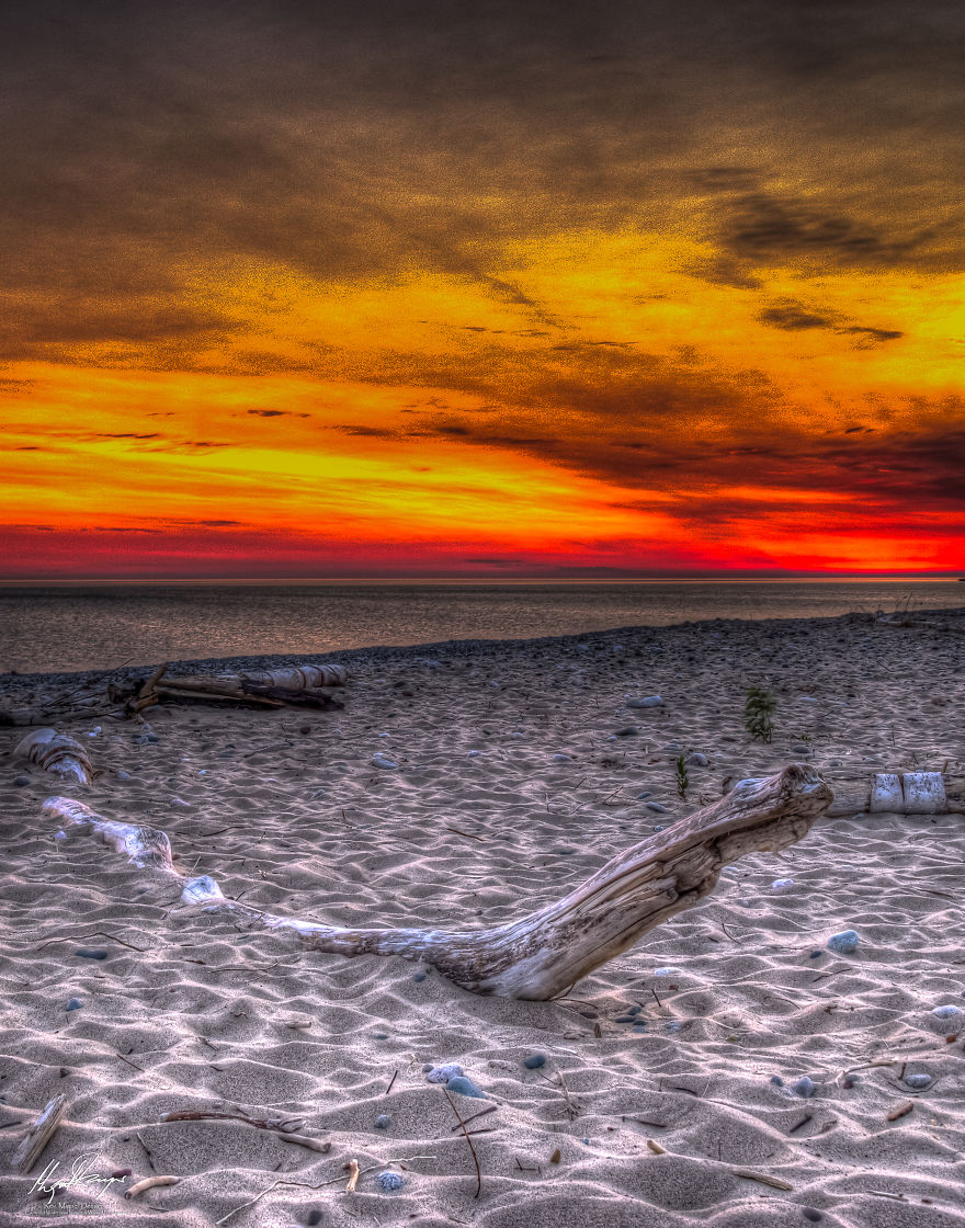 Sunrise At Grand Marais Beach