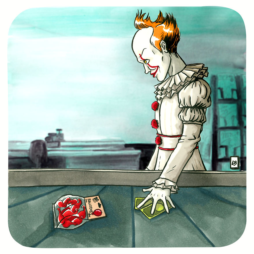 Pennywise And Red Balloons