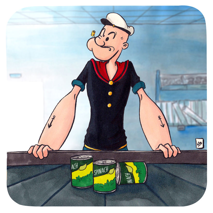 Popeye And Spinach