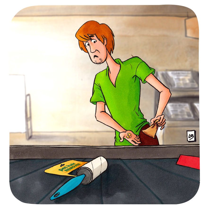 Shaggy And Tape Rolls