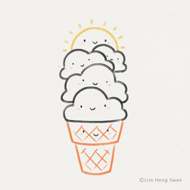 I Made 21 Warm Illustrations To Celebrate The Beginning Of Summer 2019!