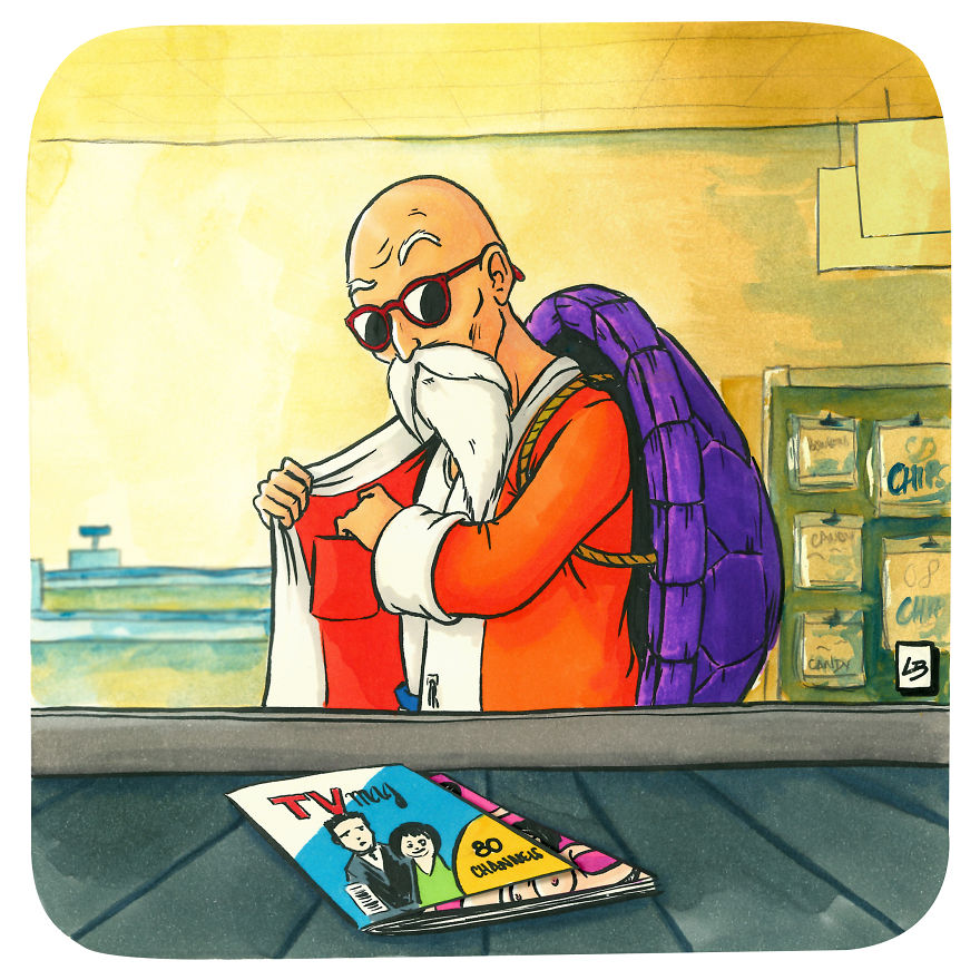 Master Roshi And "TV" Magazine