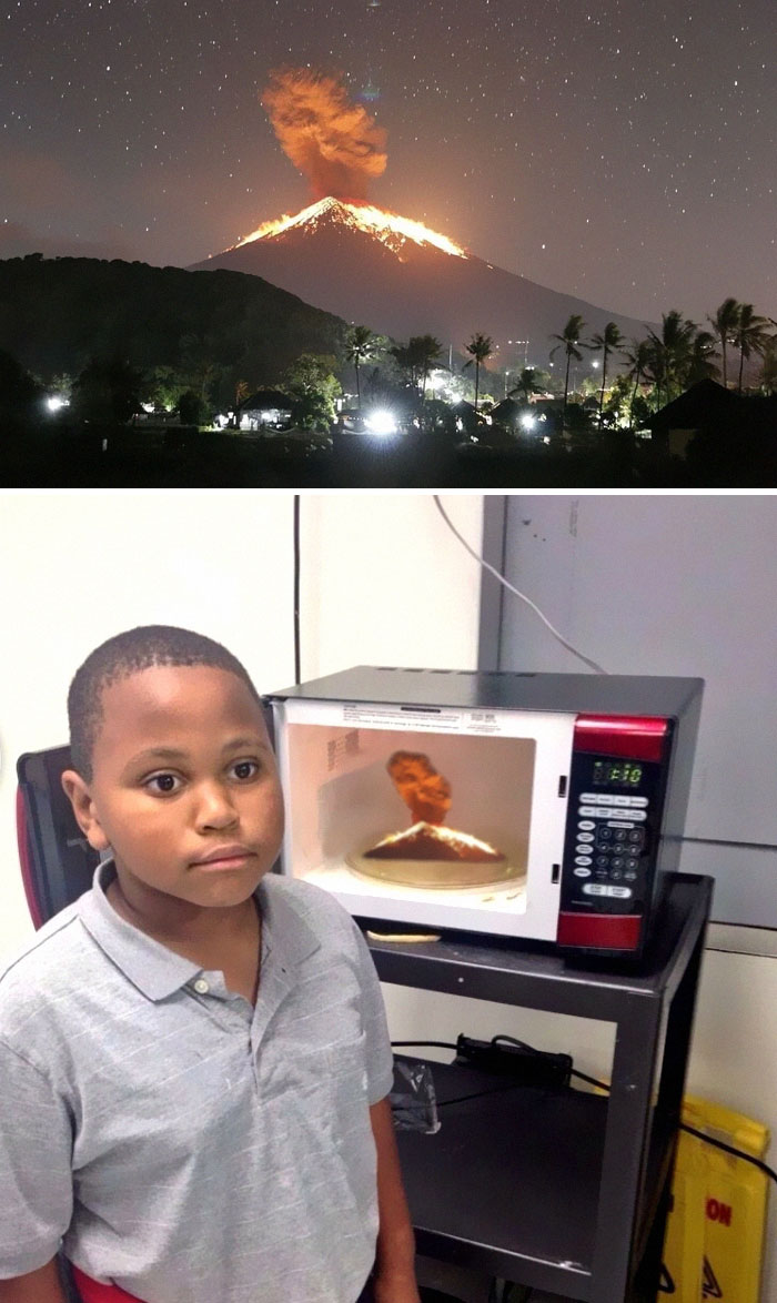 Volcanic Eruption In Bali Last Night