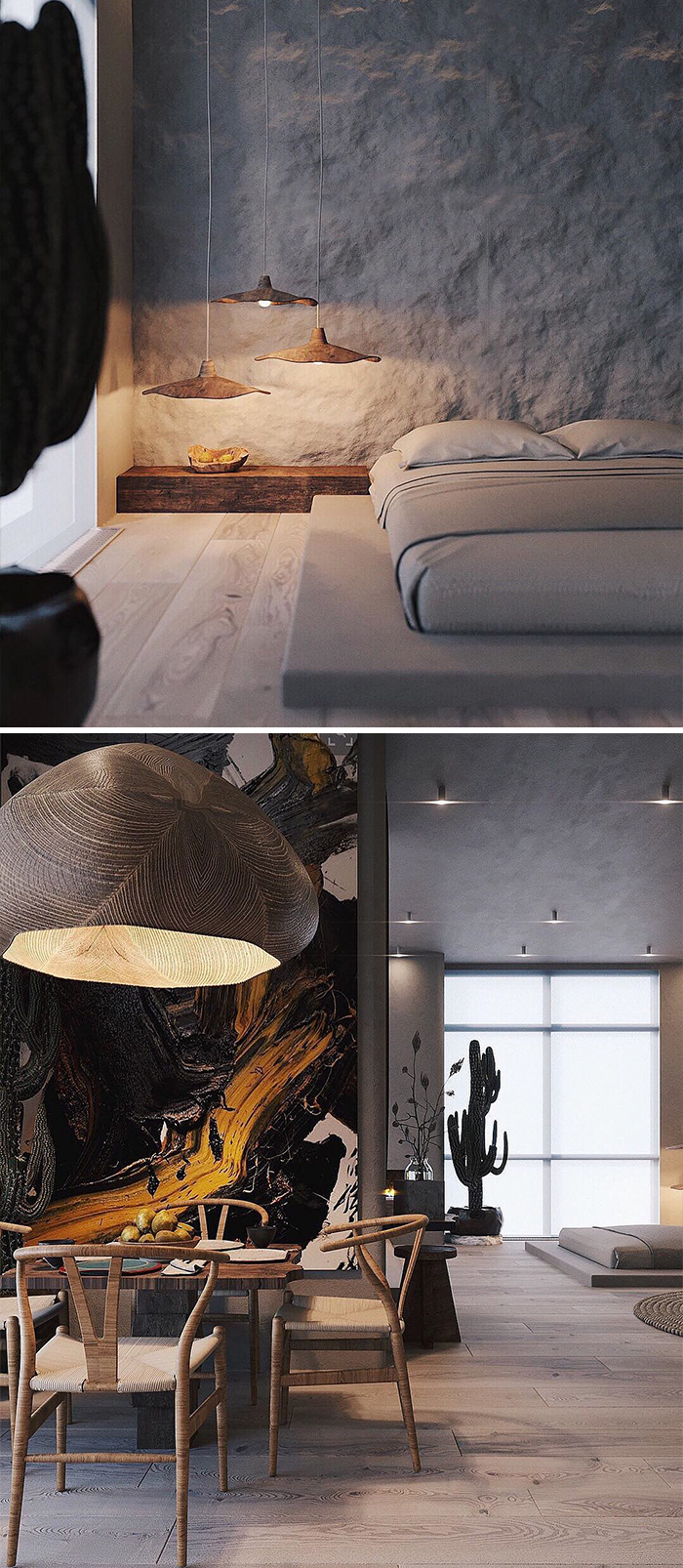 Wabi Sabi Apartment Designed By @makhno_design