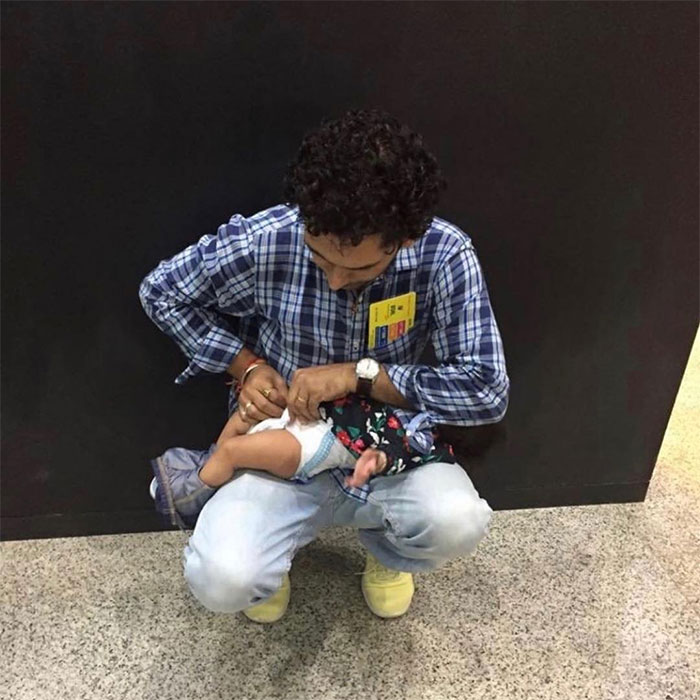 Inspired By Dad&rsquo;s Viral Photo, John Legend Helps Pampers Install 5,000 Changing Tables In Men&rsquo;s Restrooms