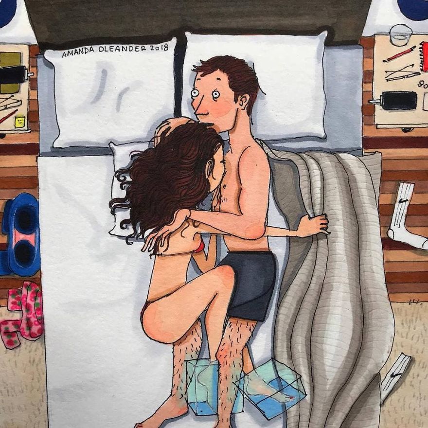 Artist Shows How Passionate Couples Behave When Nobody Sees Them (New Pics)